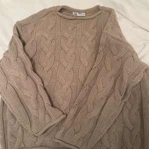 Zara cable knit sweater